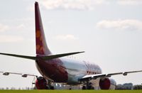 M-ABGX @ EGHL - Spicejet B738 stored at Lasham. - by FerryPNL