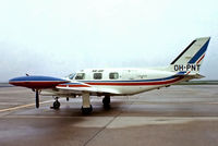 OH-PNT @ EHAM - Piper PA-31T Cheyenne II [31T-7520007] (Sir-air) Amsterdam-Schiphol~PH 12/05/1979. From a slide. - by Ray Barber