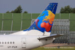 LY-FLH @ EGCC - Small Planet Airlines - by Chris Hall