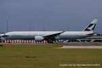 B-KQN @ EGCC - Cathay Pacific - by Chris Hall