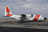 1709 @ KPRB - US Coast Guard Sacramento, CA-Based HC-130H @ Paso Robles Municipal Airport, CA prior to paradrop mission over nearby Hunter-Liggett Military Reservation. This HC-130H is scheduled to be transferred to the US Forest Service. - by Steve Nation