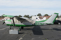 N8375Z @ KPAO - 1963 Cessna 210-5(205) with cockpit cover @ Palo Alto Airport, CA - by Steve Nation