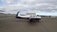 N5509Q @ KRHV - Locally-based 1965 Mooney M20C sitting at its tie down at Reid Hillview Airport, CA. - by Chris Leipelt