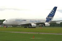 F-WWDD @ LFPB - Airbus A380-861 Taxiing to parking area, Paris-Le Bourget Air Show 2013 - by Yves-Q