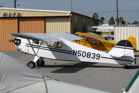 N50839 @ KRHV - Locally-based 1945 Taylorcraft DCO-65 was a young 63 and still going strong in February 2008 @ Reid-Hillview Airport San Jose, CA - by Steve Nation