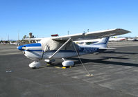N2125R @ KWHP - Locally-based 1964 Cessna 182G with cockpit cover @ Whiteman Airport, Pacoima, CA - by Steve Nation