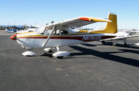 N6182B @ KWHP - 1957 Cessna 182A visiting @ Whiteman Airport, Pacoima, CA - by Steve Nation
