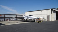 N81RY @ KRHV - TCA Properties Inc (Hughson, CA) 1981 Cessna 340A in for light avionics maintenance at Reid Hillview Airport, San Jose, CA. - by Chris Leipelt