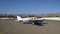 N36574 @ KRHV - Locally-based 1978 Piper PA-28-201 sitting at the south tie downs at Reid Hillview Airport, San Jose, CA while the Nice Air ramp gets resurfaced. This is the busiest you will ever see the south tie downs since (as upload date) there are only 11 a/c there. - by Chris Leipelt