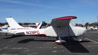 N29PC @ KPAO - Locally-based 1979 Cessna 182Q Skylane sitting on its tie down at Palo Alto Airport, Palo Alto, CA. - by Chris Leipelt