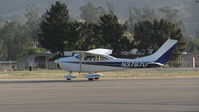 N3787U @ KSBP - Locally-based 1963 Cessna 182G taxing out for departure at San Luis Obispo Airport, San Luis Obispo, CA. - by Chris Leipelt