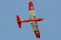 F-AZQZ @ LFRU - De Havilland DHC-1 Chipmunk T.10, On display, Morlaix-Ploujean airport (LFRU-MXN) air show 2014 - by Yves-Q