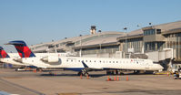 N184GJ @ KRDU - Bombardier at the gate at the Raleigh-Durham Airport. - by Eric Olsen