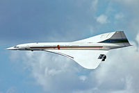 G-AXDN @ EGLF - BAC/SUD Concorde [01] (British Aircraft Corporation) Farnborough~G 08/09/1974. From a slide. - by Ray Barber