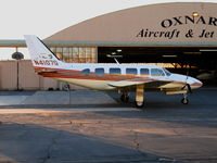 N4107Q @ KOXR - Aspen Helicopters 1982 PA-31-350 @ Oxnard Airport, CA in low light - by Steve Nation