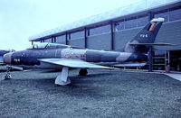 FU-6 @ EGMC - Republic F-84F Thunderstreak [52-7133] (Belgian Air Force) Southend~G 03/07/1974. From a slide. - by Ray Barber