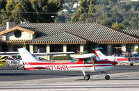 N714HH @ SZP - 1977 Cessna 150M taxiing @ Santa Paula Airport, CA - by Steve Nation