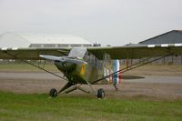 F-BOER @ LFRN - Piper PA-19 Super Cub, Static display, Rennes-St Jacques airport (LFRN-RNS) Air show 2014 - by Yves-Q