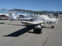 N194DA @ KWHP - 1996 Diamond DA-20A-1 Katana with cockpit cover @ Whiteman Airport, Pacoima, CA - by Steve Nation