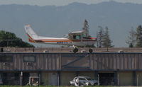 N50900 @ KRHV - ALPS Nice Air 1968 Cessna 150J #3 over the threshold @ Reid-Hillview Airport, San Jose, CA - by Steve Nation