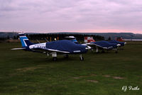 G-BOVK @ EGPN - A dusk shot - A Tayside Aviation line-up at Dundee Riverside Airport EGPN - by Clive Pattle