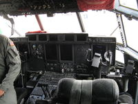 01-1462 @ CMA - 2001 Lockheed C-130J-515 HERCULES, of Channel Islands Air National Guard, four Allison T-56-A-15 Turboprops 4,500 eshp each. Pilot and copilot panels and assorted switches, etc. Complex aircraft! - by Doug Robertson