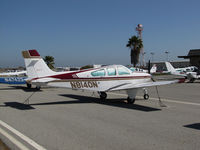 N8140N @ KSQL - 1992 Beech F33A from Arizona parked on visitor's ramp @ San Carlos Airport, CA - by Steve Nation