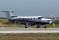 N207NX @ KSPL - 2013 Pilatus PC-12/47E turning onto RWY 30 for takeoff to KPDX/Portland International Airport, OR @ San Carlos Airport, CA - by Steve Nation