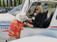 N486DA @ KCCR - Jacksonville University 2007 Cirrus SR20 took part in 2014 Air Race Classic as #7. Photo on arrival at the Buchanan Field, Concord, CA 1st leg. Pilots Katja Jourdan & Stacey Byczek said You wouldn't believe the headwinds and weather en route! - by Steve Nation