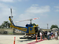 N205VC @ CMA - 1969 Bell 205A-1, one 1,400 shp AVCO Lycoming TS313A TurboShaft derated to 1,200 shp for takeoff, Ventura County Sheriff Dept. Aviation Unit #8, quite the attraction, based at CMA. - by Doug Robertson