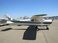 N6861E @ KCCR - Idaho-based 1959 Cessna 175A took part in the 2014 Air Race Classic as Race #32. Photo @ Buchanan Field, Concord, CA ready for the annual cross country event. Pilots were Sherry Kandle and Joan Monica Weyhe aka Team Wildfire. - by Steve Nation