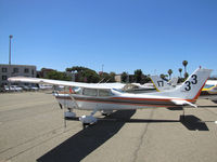 N9863H @ KCCR - Illinois-based 1981 Cessna 182R Skylane took part in 2014 Air Race Classic as Race #33. Photo @ Buchanan Field, Concord, CA prior to start of the annual cross country event. Pilots were Michelle Bassanesi a - by Steve Nation