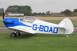 G-BDAD @ EGBR - Taylor JT-1 Monoplane at The Real Aeroplane Club's Helicopter Fly-In, Breighton Airfield, September 20th 2015. - by Malcolm Clarke