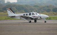 N65MJ @ EGFH - Visiting Beech Baron. - by Roger Winser