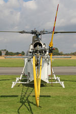 N297CJ @ EGBR - Sud Aviation SA-313B Alouette II  at The Real Aeroplane Club's Helicopter Fly-In, Breighton Airfield, September 20th 2015. - by Malcolm Clarke