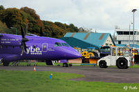 G-CCGS @ EGPN - Parked up at the Flybe engineering facility at Dundee Riverside airport EGPN - by Clive Pattle