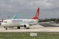 TC-JHN @ LMML - B737-800 TC-JHN Turkish Airlines - by Raymond Zammit