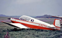 G-AVYV @ EGBK - Wassmer Jodel D.120 Paris-Nice [252] Sywell~G 03/07/1977. From a slide. - by Ray Barber