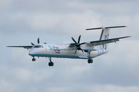 G-ECOO @ LFRB - De Havilland Canada DHC-8-402Q Dash 8, Short approach rwy 25L, Brest-Bretagne Airport (LFRB-BES) - by Yves-Q