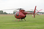 G-BPLZ @ EGBR - Hughes 369HS at The Real Aeroplane Company's Helicopter Fly-In, Breighton Airfield, September 20th 2015. - by Malcolm Clarke