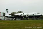 G-SIXC @ EGBE - The DC-6 Diner at Airbase, Coventry - by Chris Hall