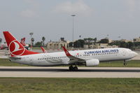 TC-JFK @ LMML - B737-800 TC-JFK Turkish Airlines - by Raymond Zammit