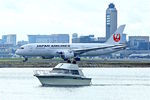 JA825J @ BOS - JAL Dreamliner preparing to depart from Boston Logan Airport - by Terry Fletcher