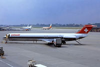 HB-INE - McDonnell Douglas DC-9-81 [48004] (Swissair) (Place and date unknown). From a slide. - by Ray Barber