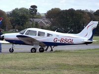 G-BSGL @ EGFE - Visitor to EGFE. EX:-N82690. Keywest Air Charter Ltd. - by Paul Massey