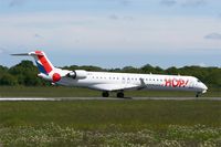F-HMLM @ LFRB - Canadair Regional Jet CRJ-1000, Take off rwy 07R, Brest-Bretagne Airport (LFRB-BES) - by Yves-Q