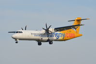 G-VZON @ EGSH - Landing at Norwich from after flying from Guernsey. - by Graham Reeve