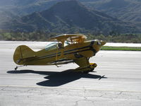 N122SH @ SZP - 1976 Eberle PITTS S1-S SPECIAL 'Sue Huang', Lycoming IO-360 180 Hp, 4 ailerons, taxi to hangar - by Doug Robertson