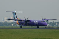 G-PRPB @ EHAM - Flybe Dash-8 arrival at Schiphol airport (Amsterdam) - by Van Propeller