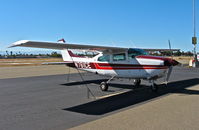 N761CE @ KRHV - Utah Valley Aviation LLC (Orem, UT) 1977 Cessna T210M parked on the transient ramp at Reid Hillview Airport, San Jose, CA. - by Chris Leipelt